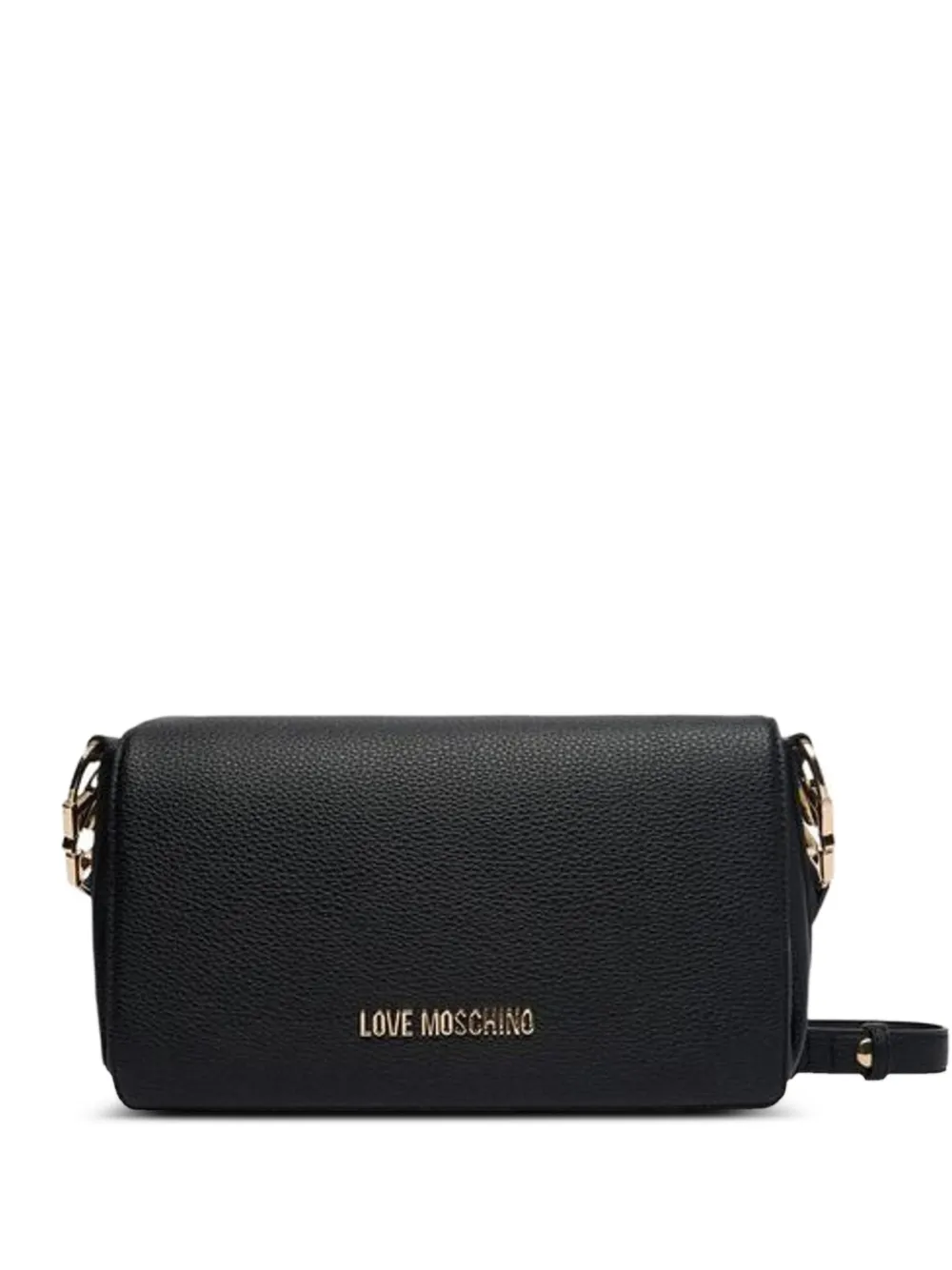 Love Moschino logo-lettering shoulder bag - Nero