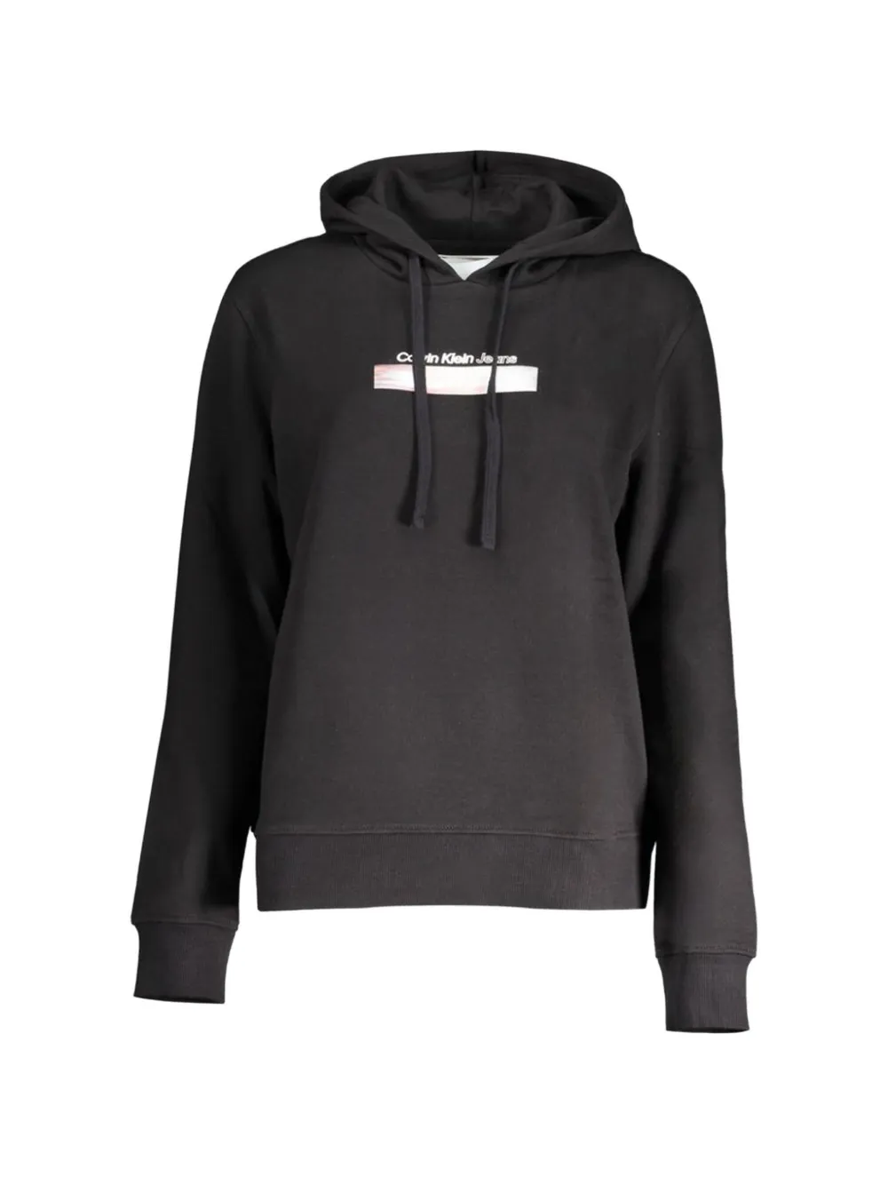 Calvin Klein Jeans logo-print drawstring hoodie - Nero