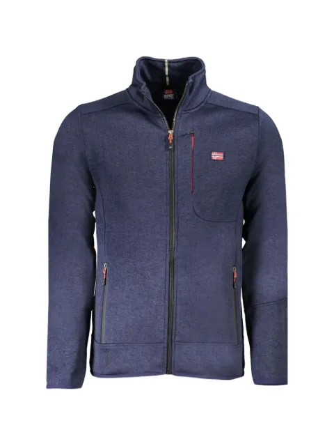 Norwegian Rain zip-up marl sweater