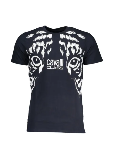 Cavalli Class tiger-print logo-detail T-shirt