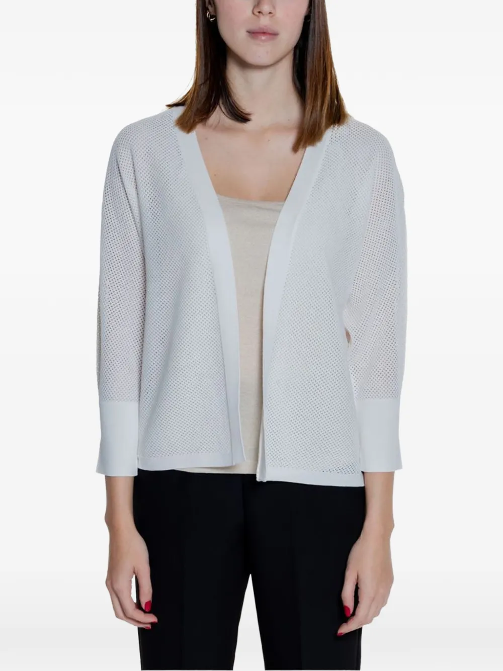 Street One knit open-front cardigan - Bianco