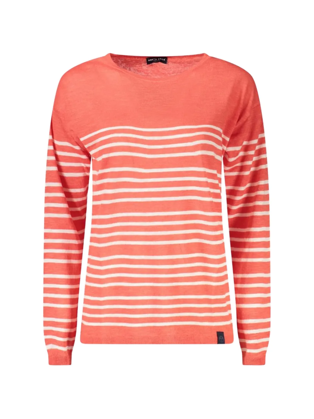 North Sails striped long-sleeve sweater - Arancione