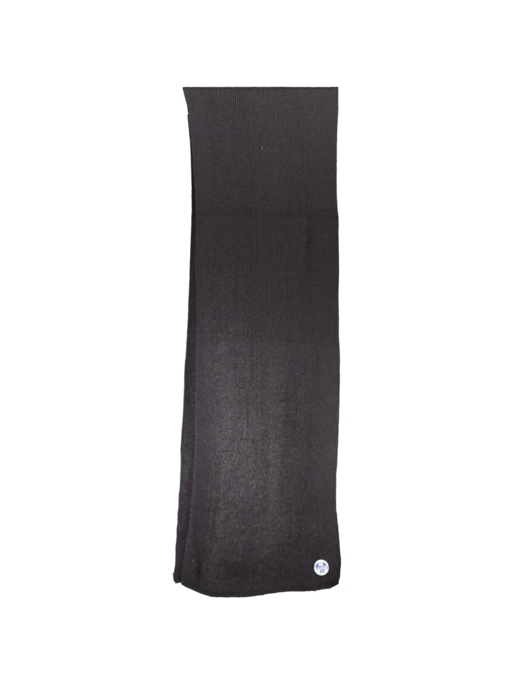 North Sails Ribbed-knit Cotton Scarf In Black