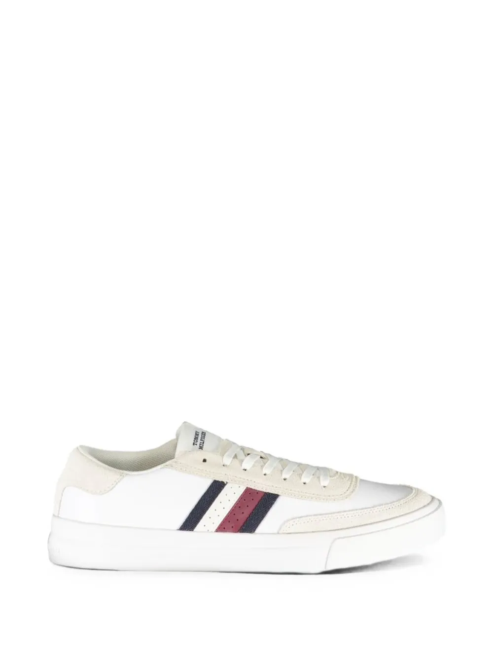 Tommy Hilfiger suede-panelled striped sneakers