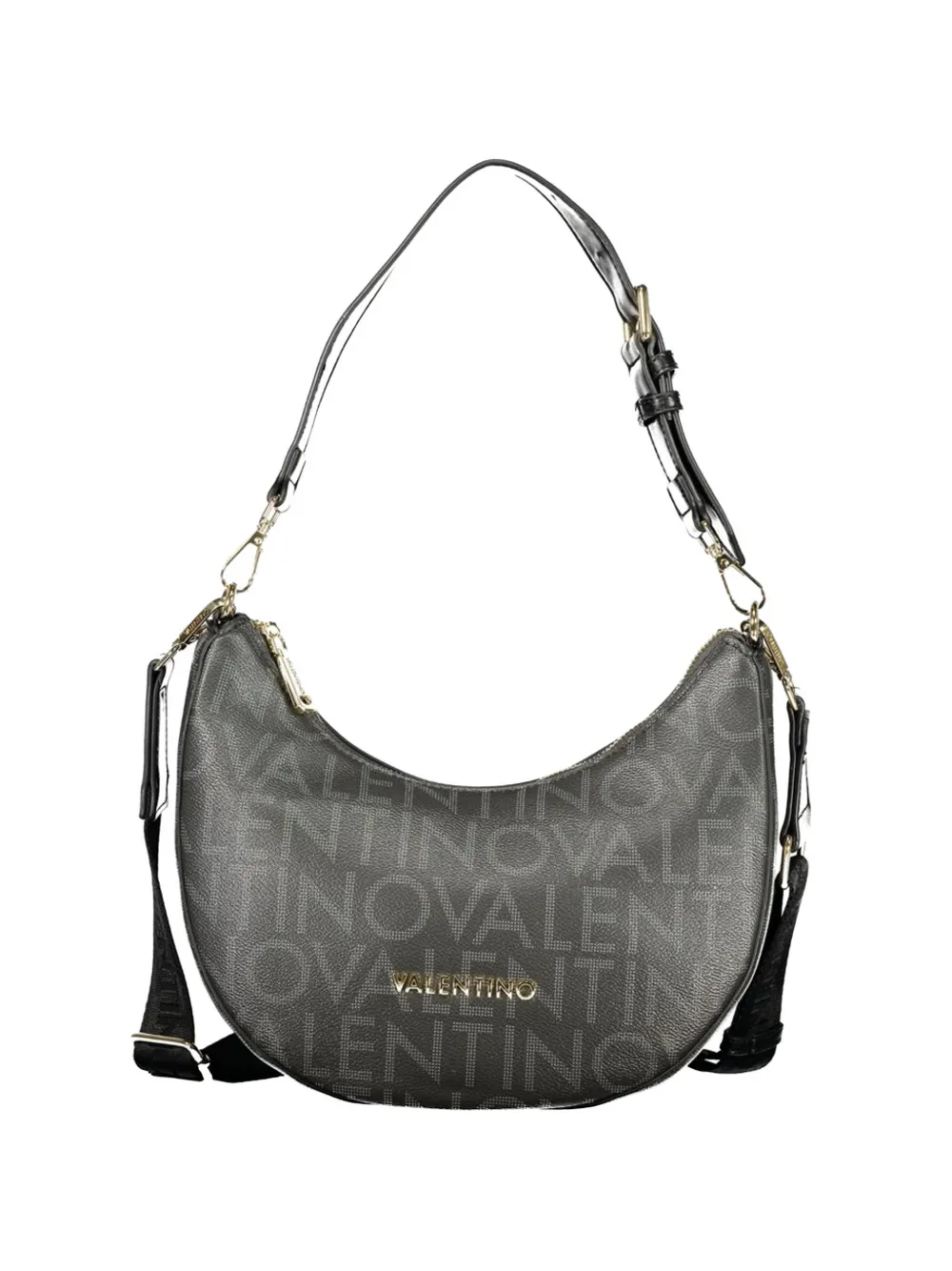 MARIO VALENTINO Regina logo-print shoulder bag - Nero