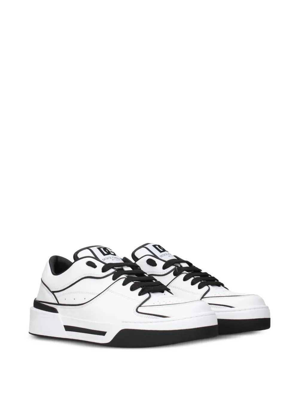 Dolce & Gabbana panelled leather sneakers Wit
