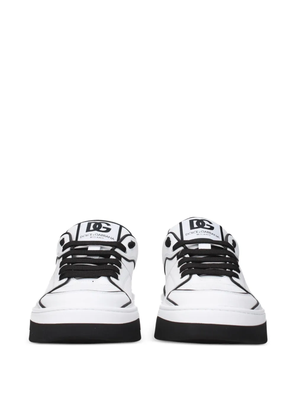 Dolce & Gabbana panelled leather sneakers Wit