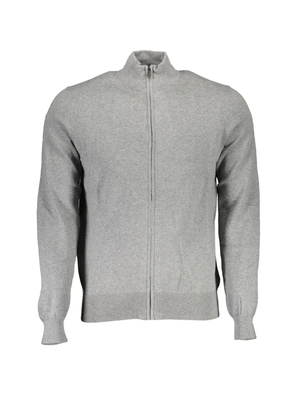 North Sails zip-up knitted sweater - Grigio