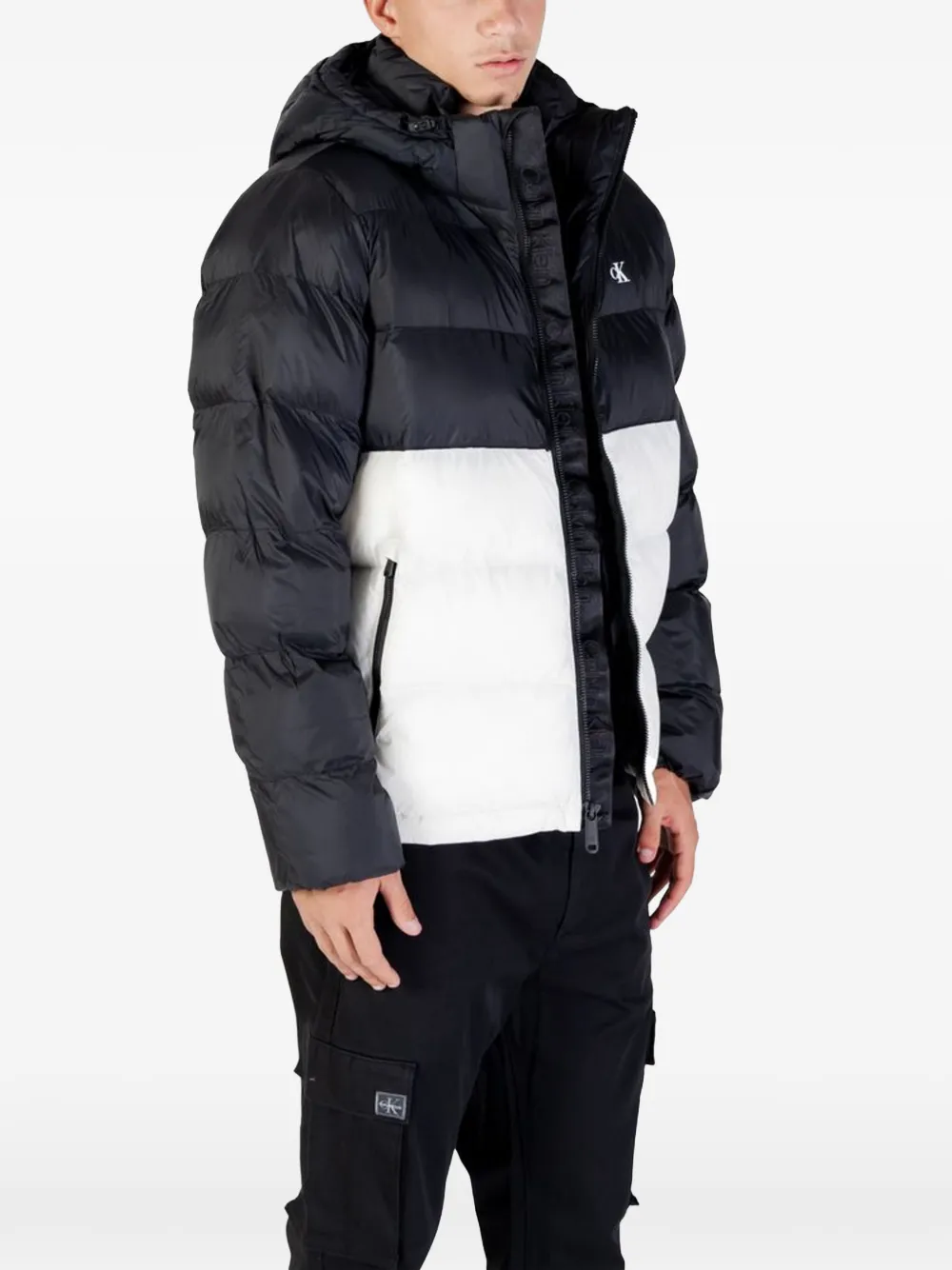 Calvin Klein Jeans hooded padded jacket - Toni neutri