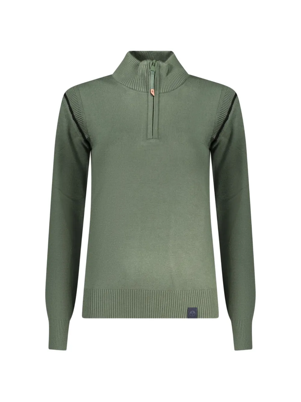 North Sails half-zip ribbed-trim sweater - Verde