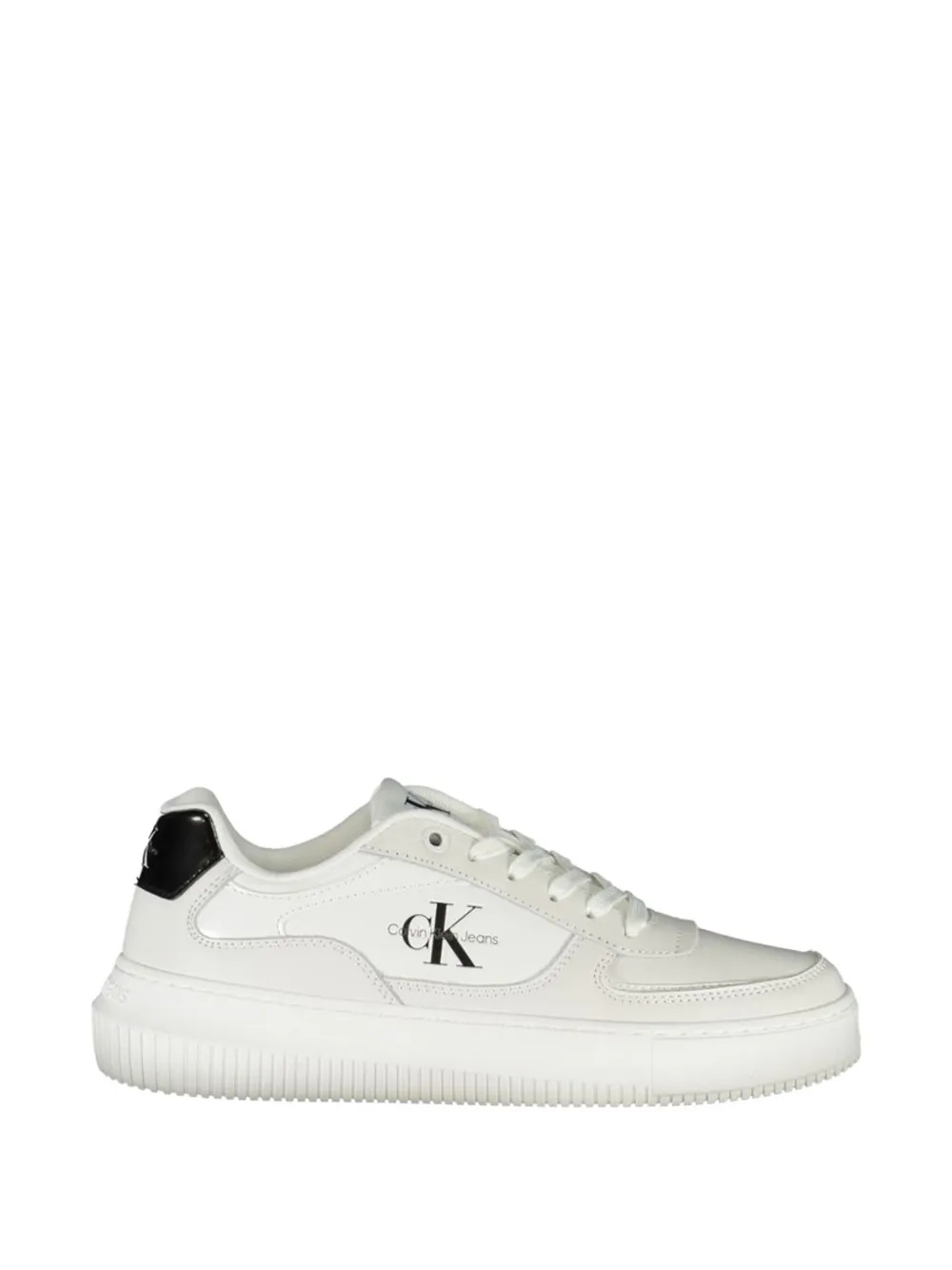 Calvin Klein logo-print lace-up sneakers - Weiß