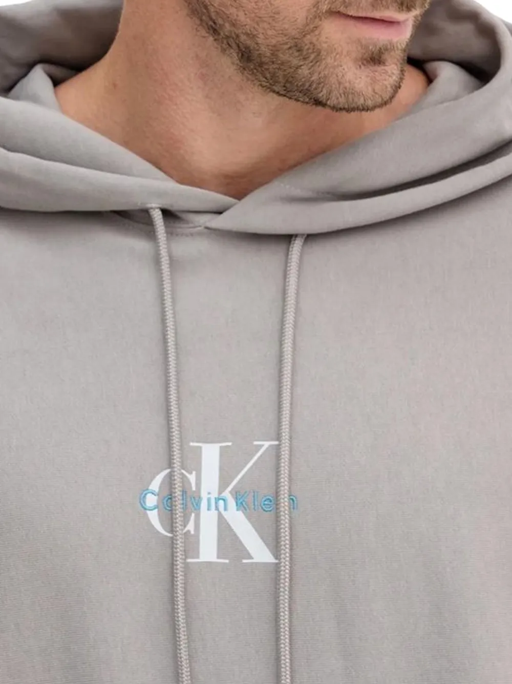 Calvin Klein Jeans Hoodie met logoprint Grijs