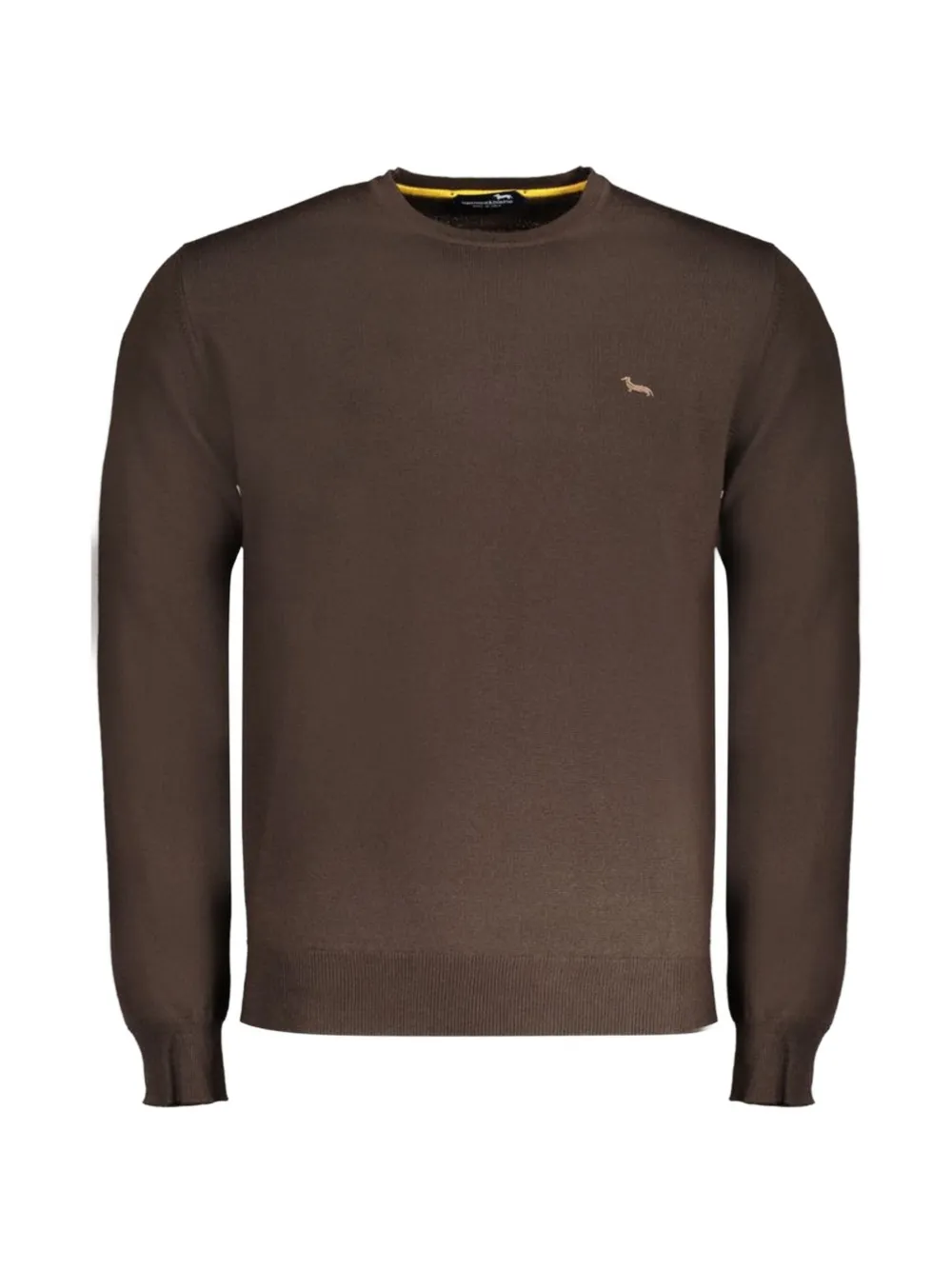Harmont & Blaine logo-embroidered crew-neck sweater - Braun