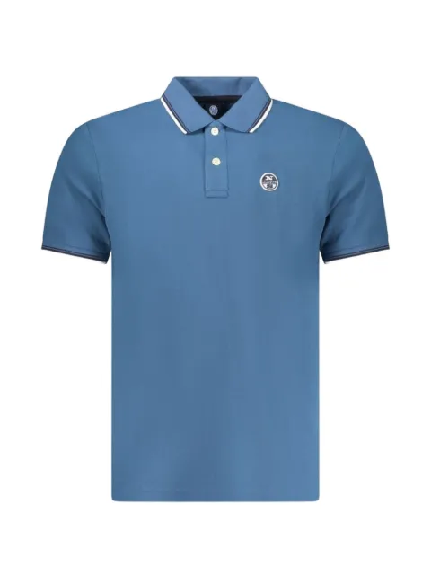 North Sails logo-patch cotton polo shirt