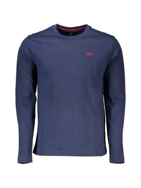 La Martina logo-embroidered long-sleeved T-shirt