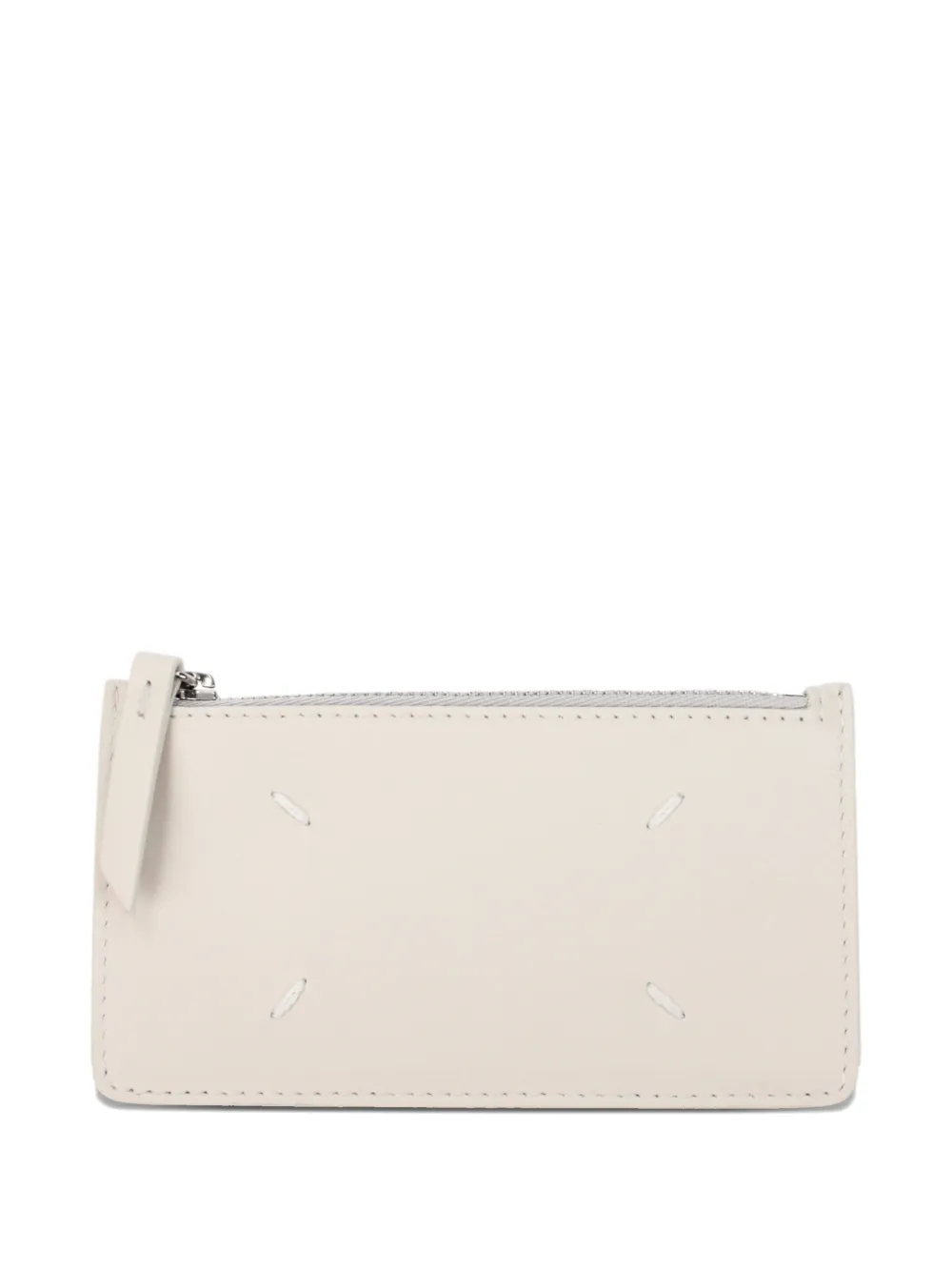 Maison Margiela four-stitch logo leather wallet - Toni neutri