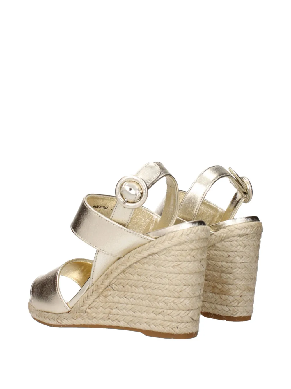 Prada leather wedge sandals Goud