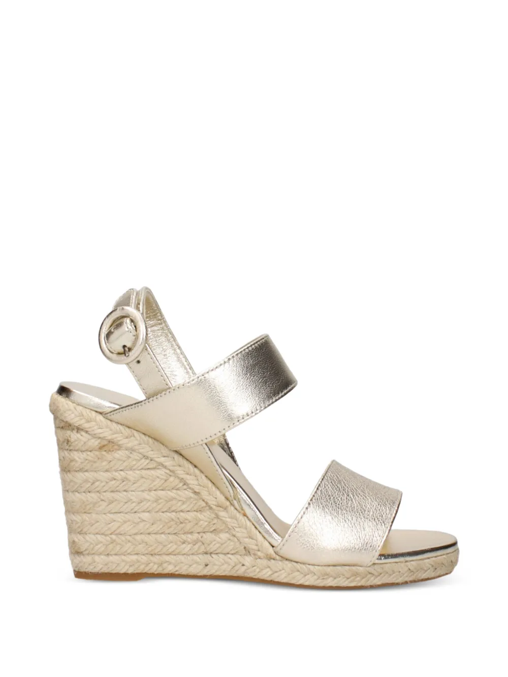 Prada leather wedge sandals - Oro