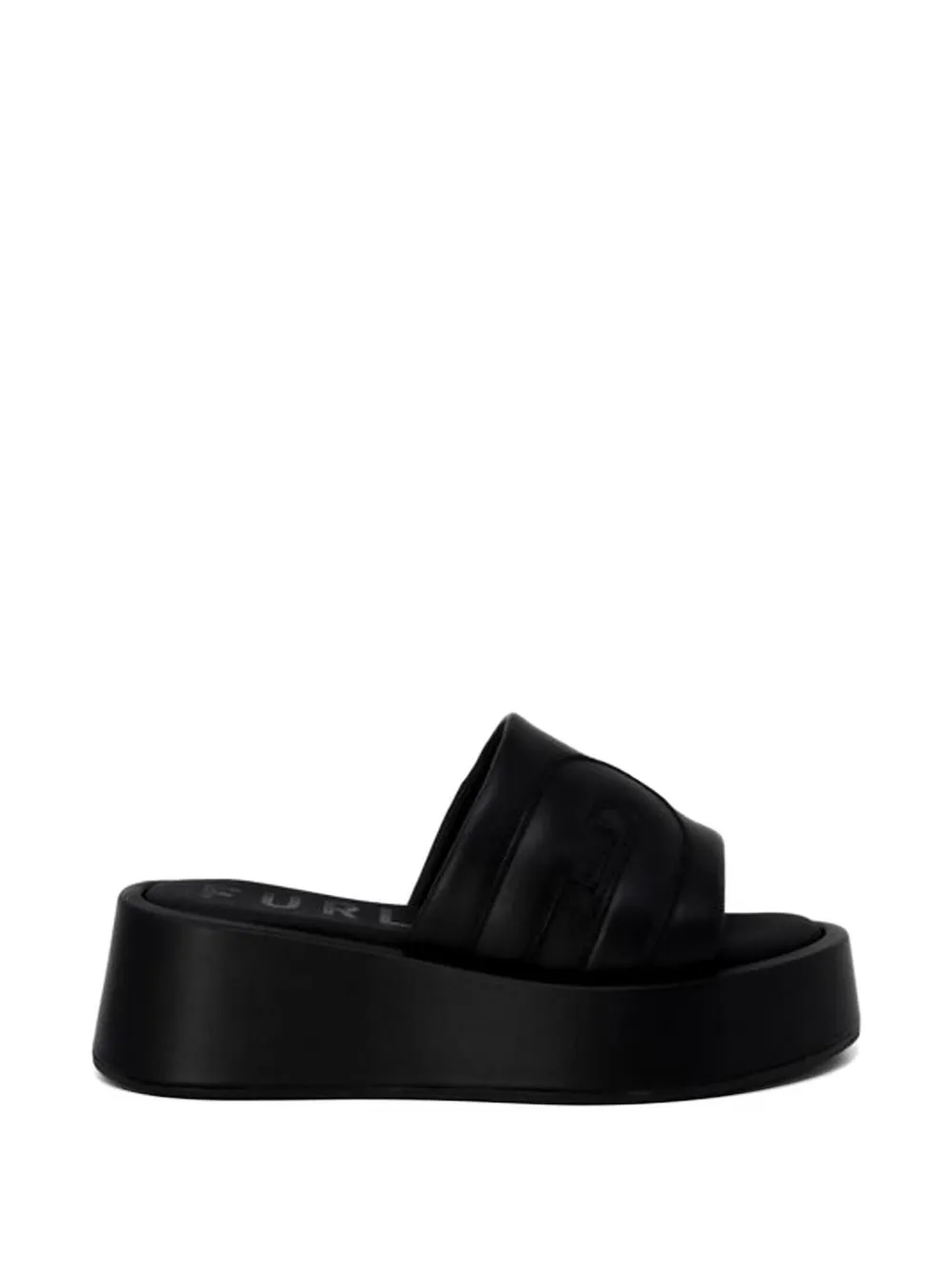 Furla 1927 leather platform sandals - Black