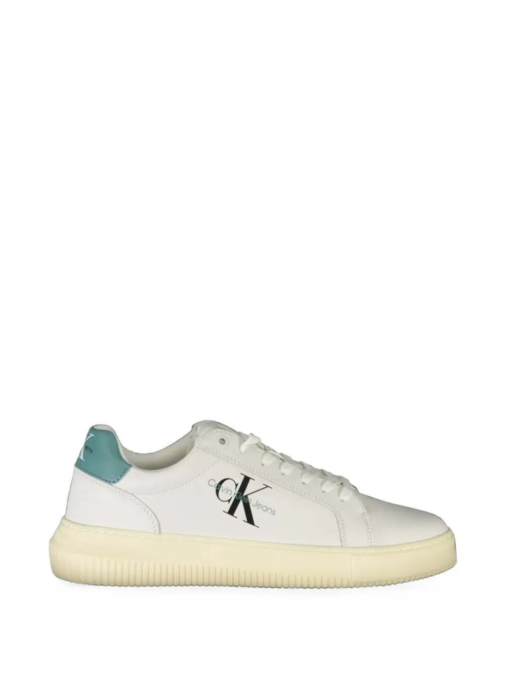 Calvin Klein monogram-print leather sneakers