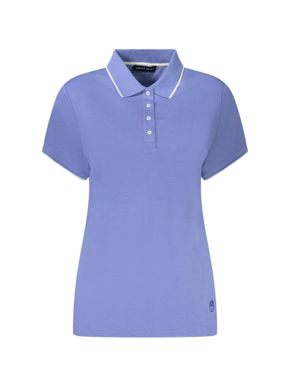 North Sails contrast-tipped polo shirt - Blu