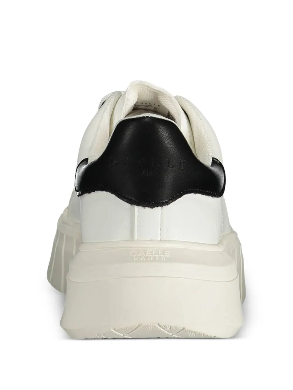 Gaelle platform lace-up sneakers Wit