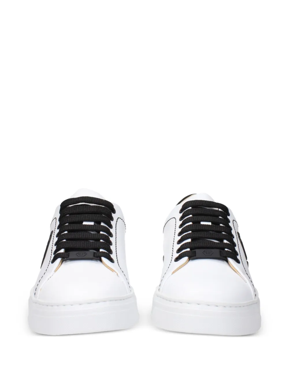 Philipp Plein logo-patch lace-up sneakers Wit