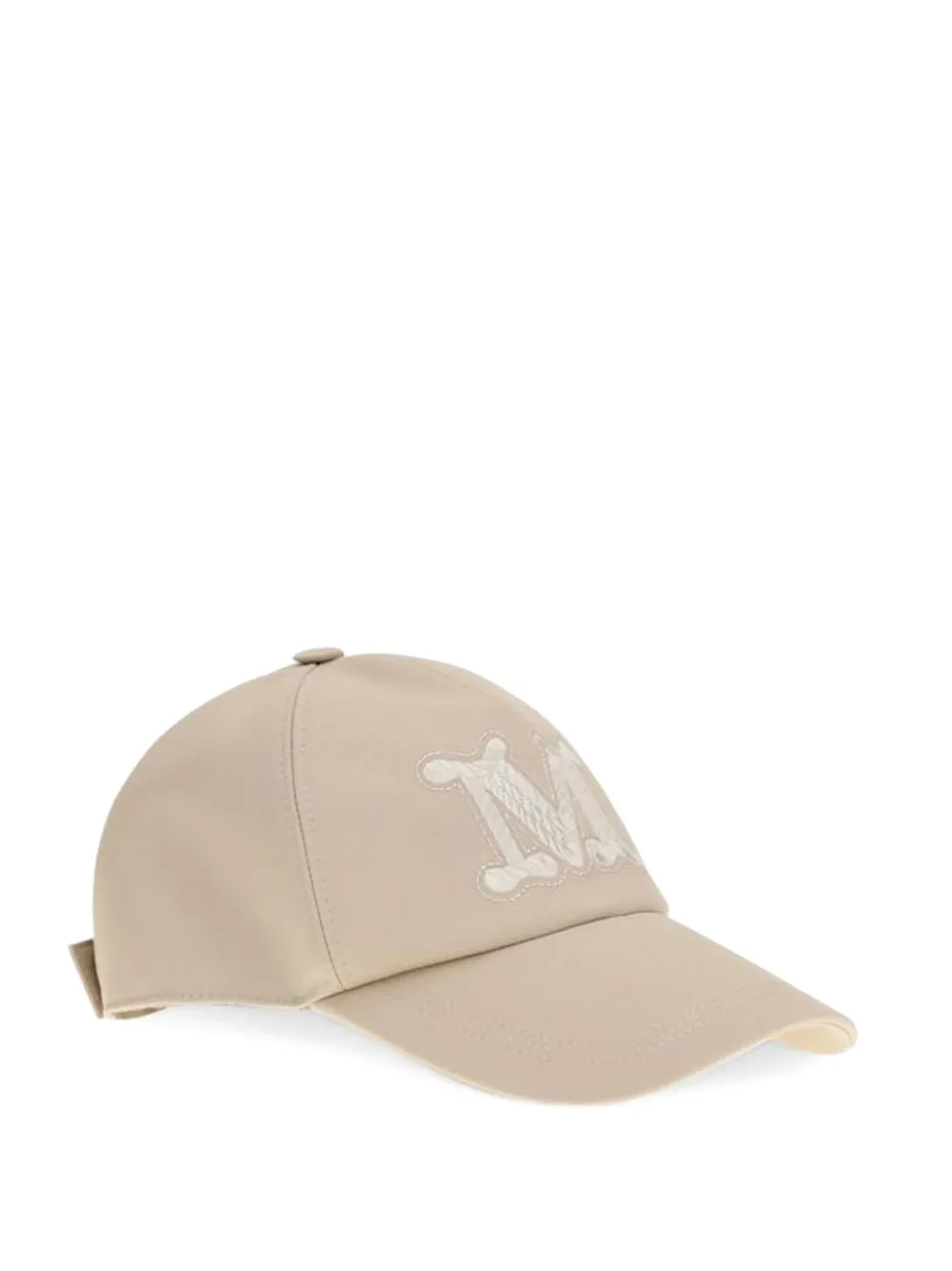 Max Mara Honkbalpet met geborduurd logo Beige