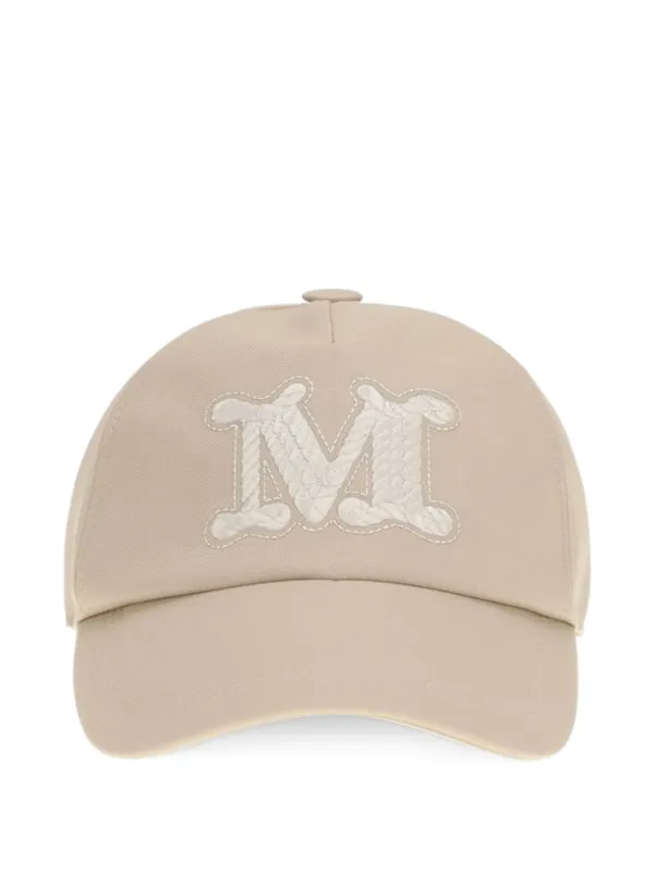 Max Mara ロゴ キャップ | ニュートラル | FARFETCH JP