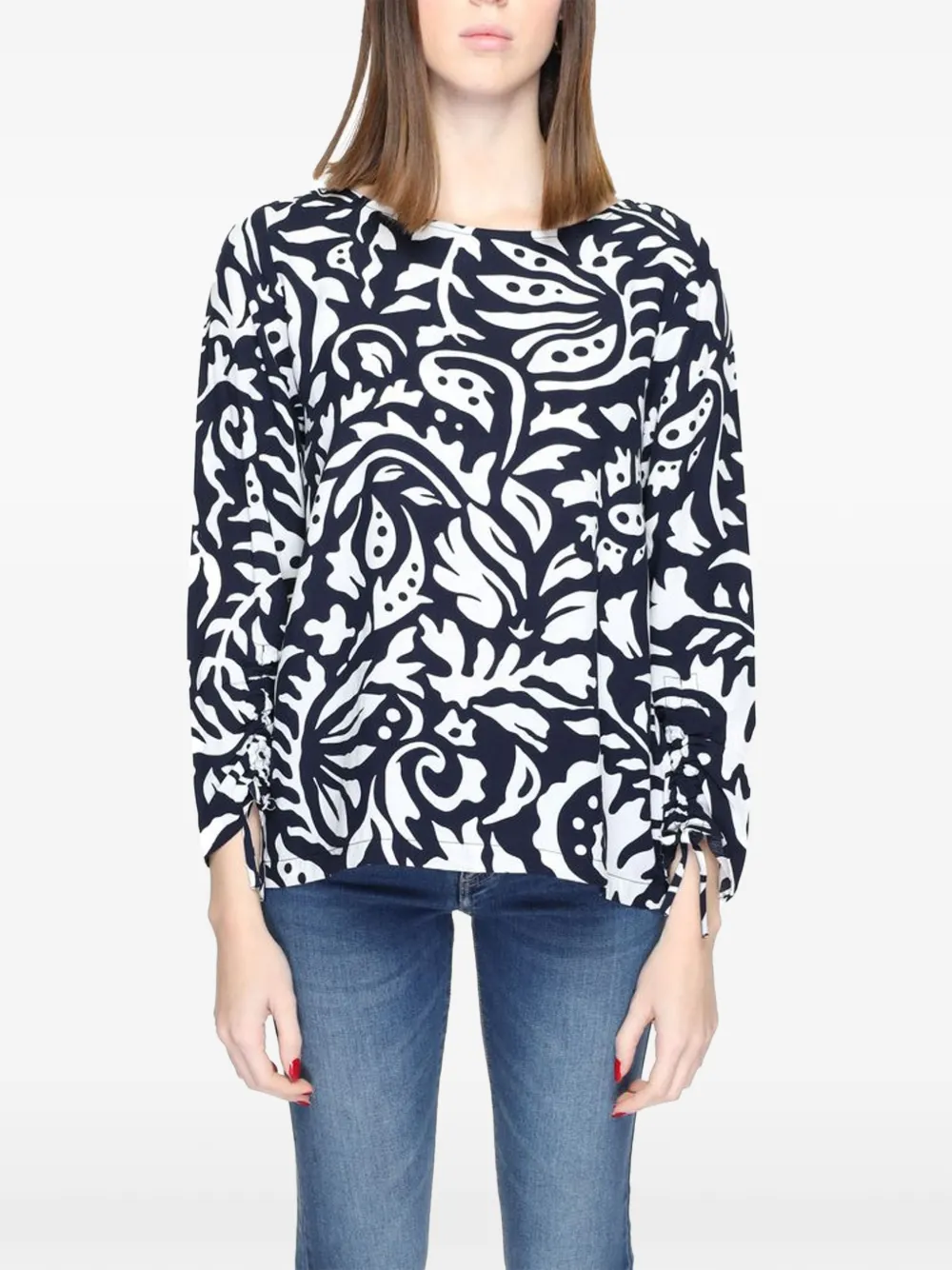 Street One floral-print blouse - Blu