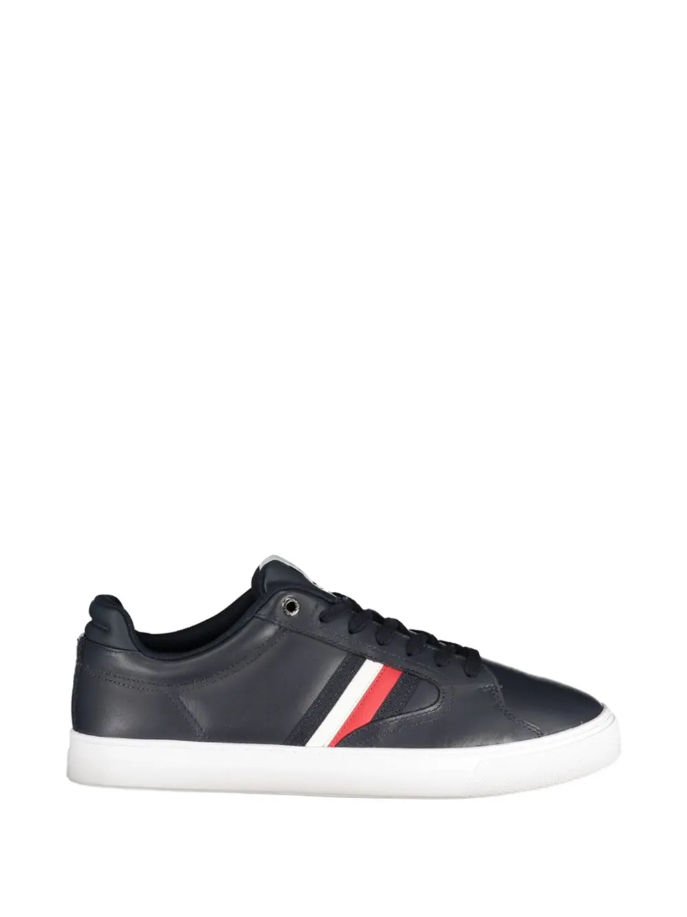 Tommy Hilfiger side-stripe leather sneakers - Blu