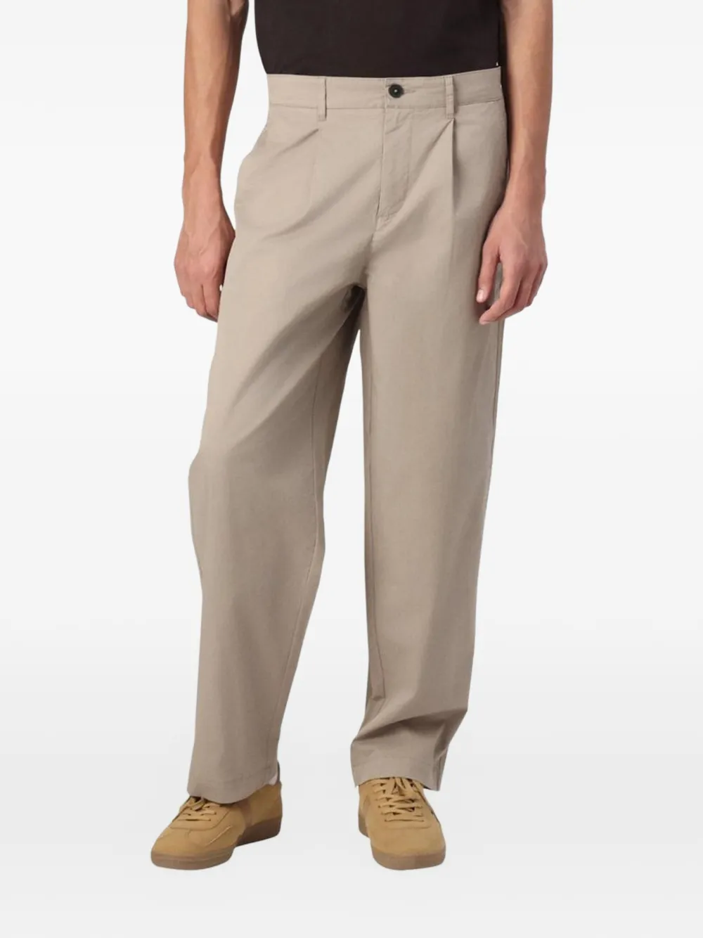 Only&sons|man Pleated Trousers In Neutral