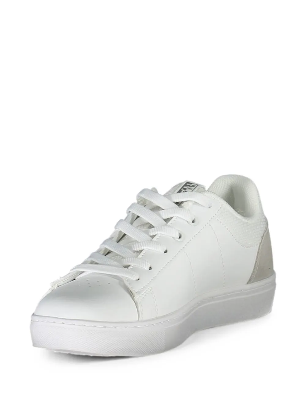 Napapijri panelled logo-print sneakers Wit