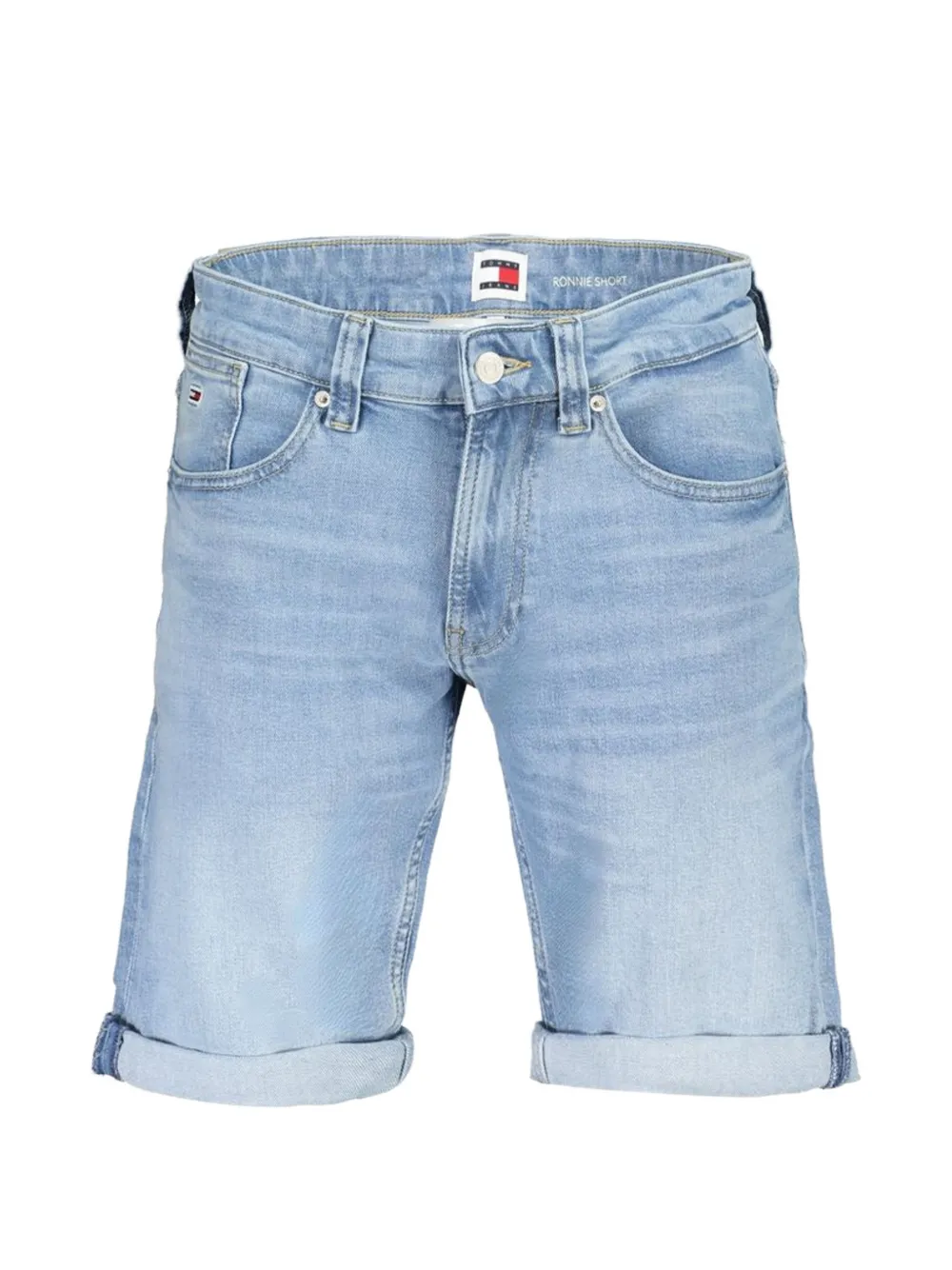 Tommy Hilfiger Ronnie rolled-hem denim shorts - Blu