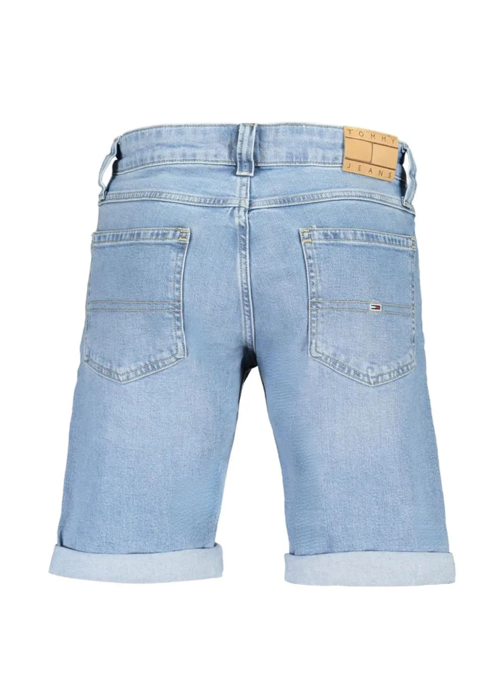 Tommy Hilfiger Ronnie denim shorts met opgerolde pijpen Blauw
