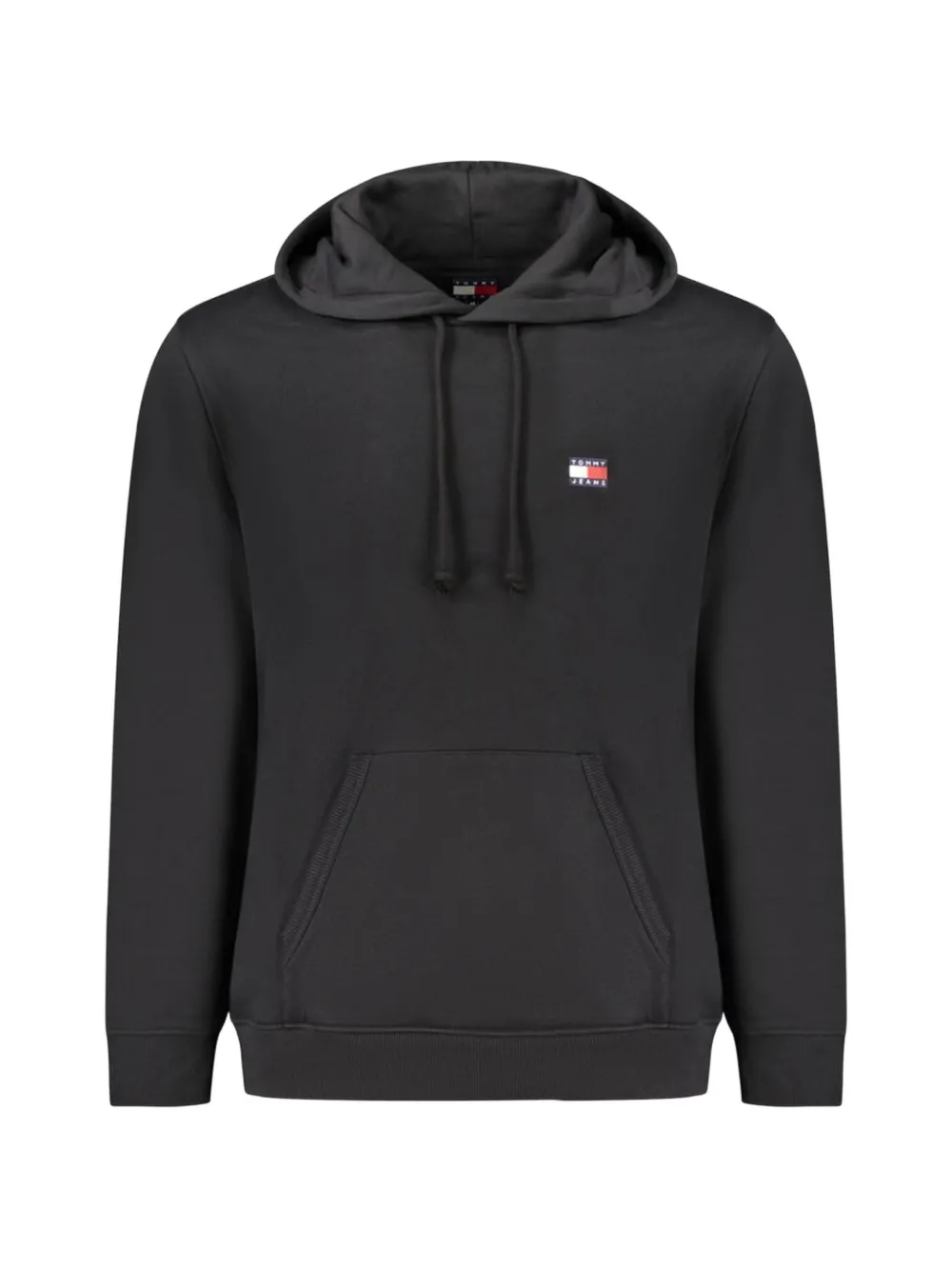 Tommy Hilfiger logo-patch kangaroo-pocket hoodie - Nero