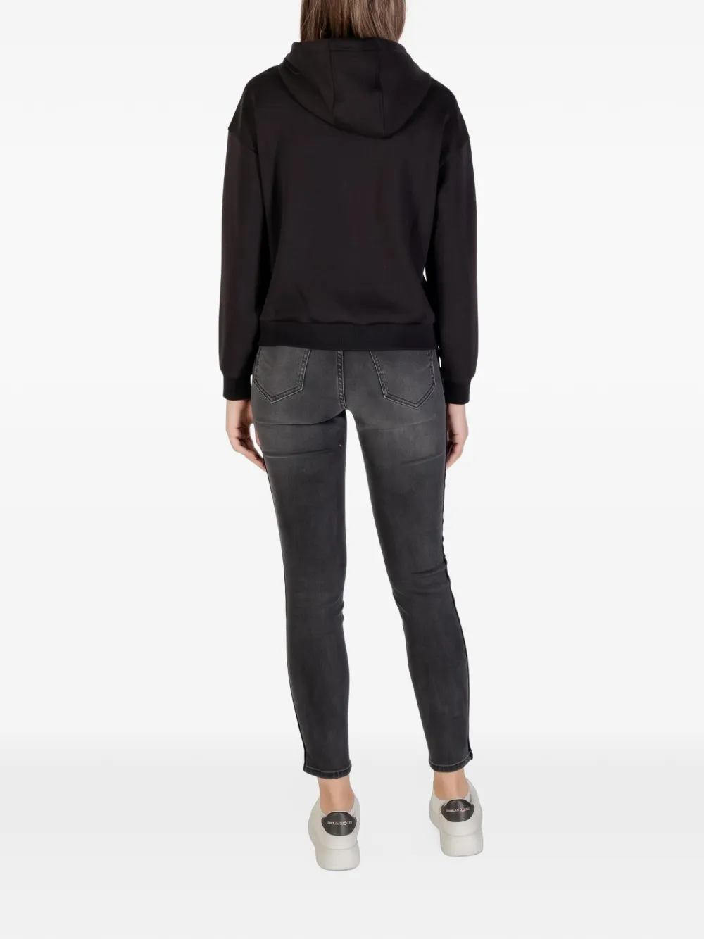 Armani Exchange Hoodie met logo Zwart