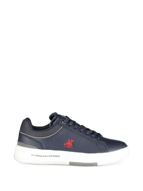 U.S. Grand perforated logo-patch sneakers