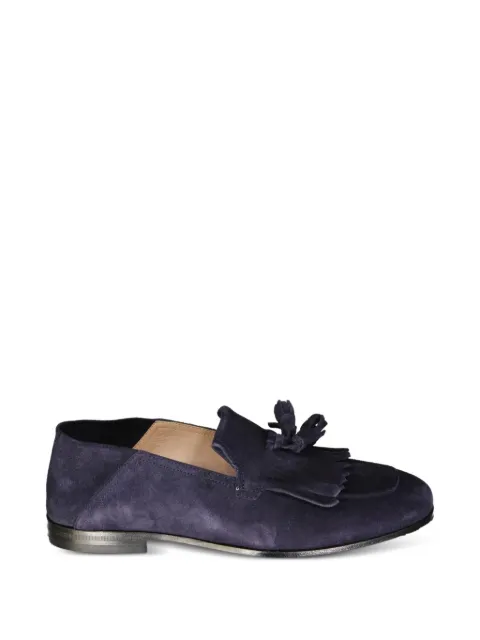Ferragamo blue loafers