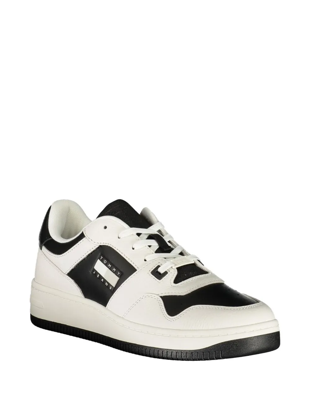 Tommy Hilfiger panelled logo-patch sneakers Wit