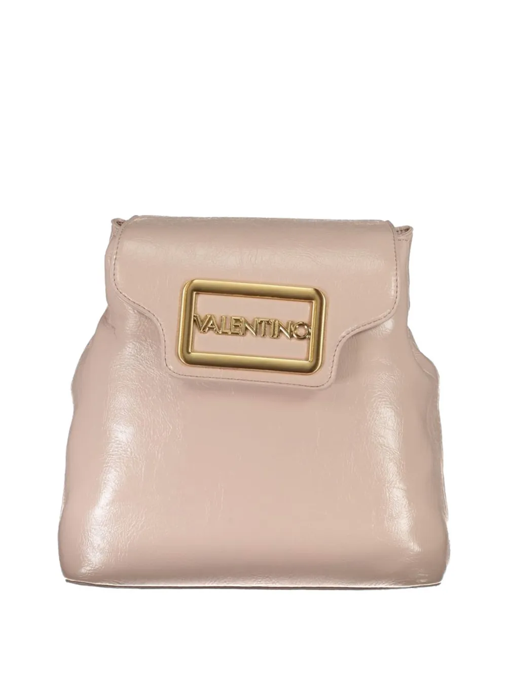 MARIO VALENTINO logo-plaque leather backpack - Rosa