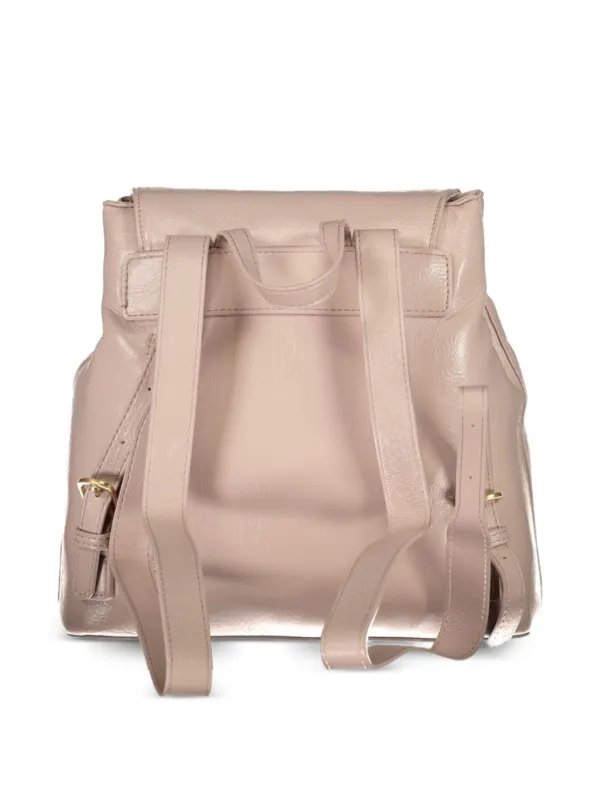 MARIO VALENTINO logo-plaque Leather Backpack | Pink | FARFETCH display picture 3
