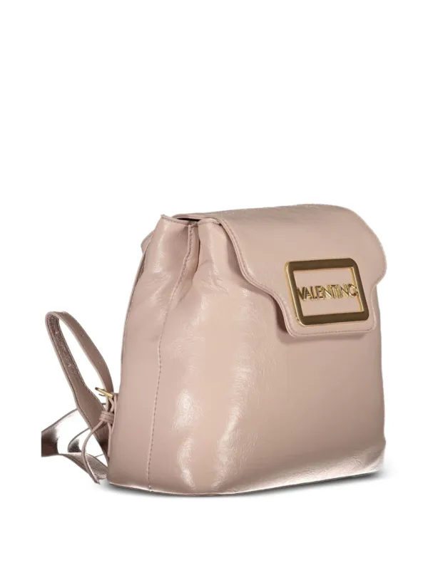 MARIO VALENTINO logo-plaque Leather Backpack | Pink | FARFETCH display picture 2