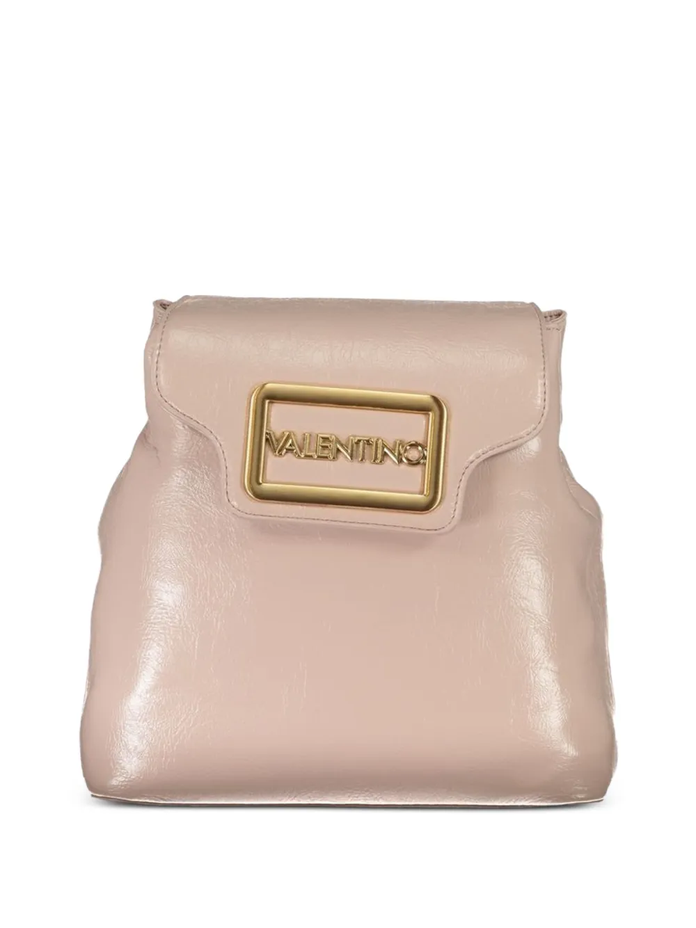 MARIO VALENTINO logo-plaque leather backpack - Rosa