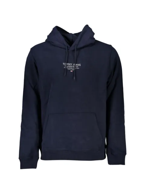 Tommy Jeans logo-print kangaroo-pocket hoodie