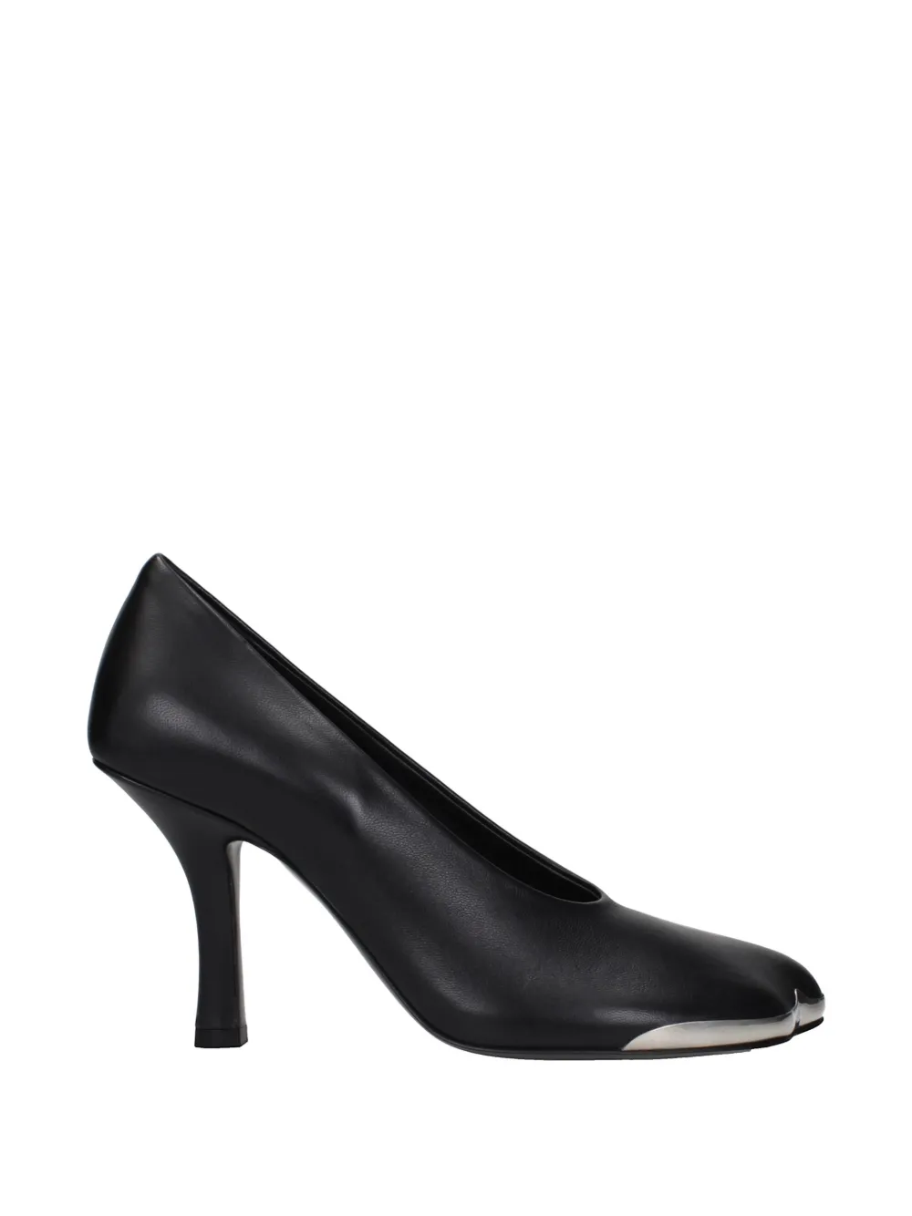 Burberry Metal-toe Leather Pumps In Black