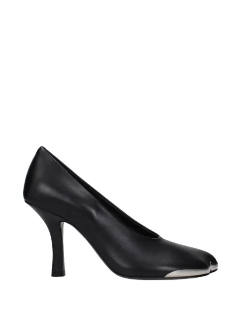 Burberry metal-toe leather pumps