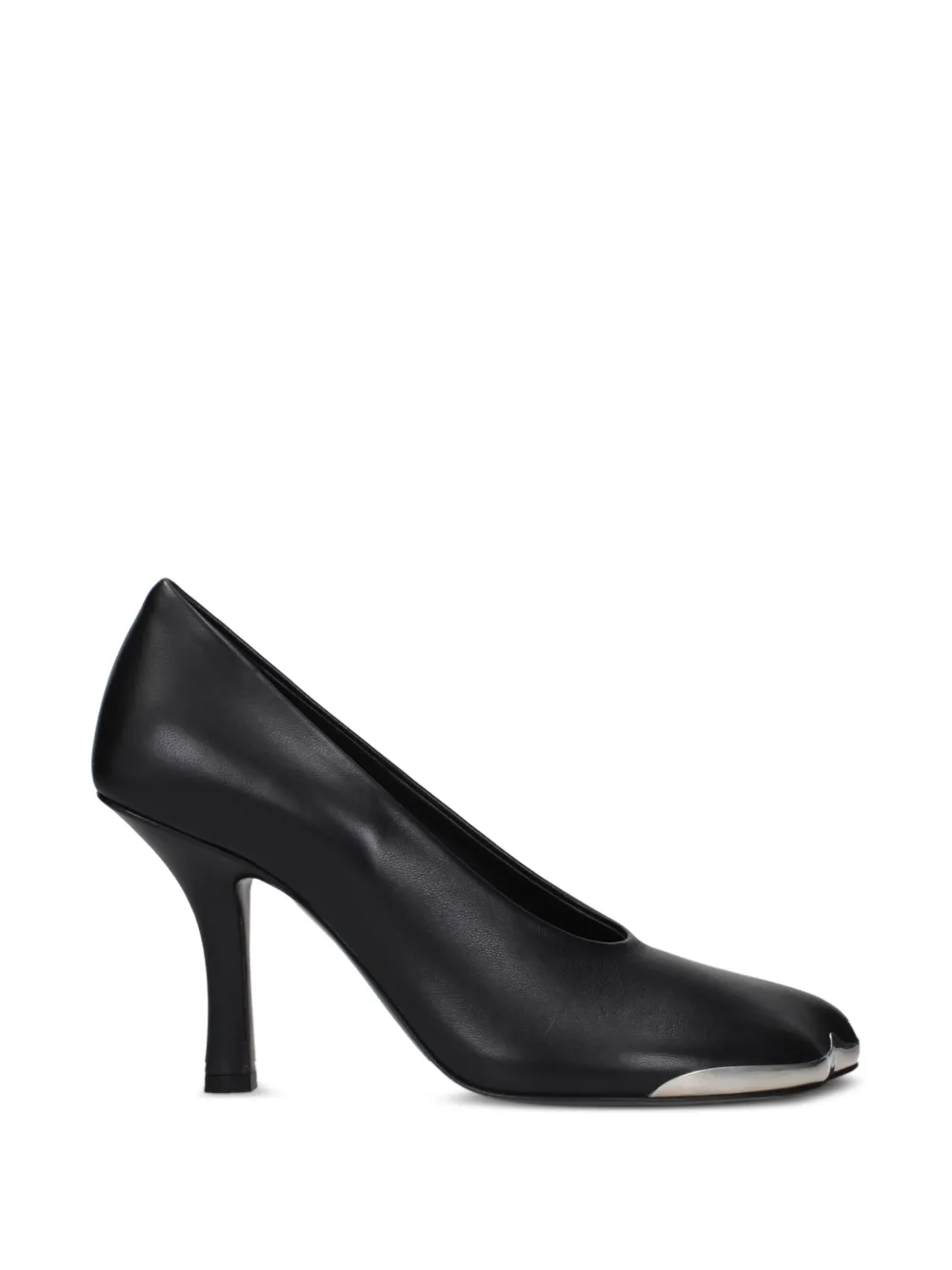 Burberry metal-toe leather pumps - Schwarz