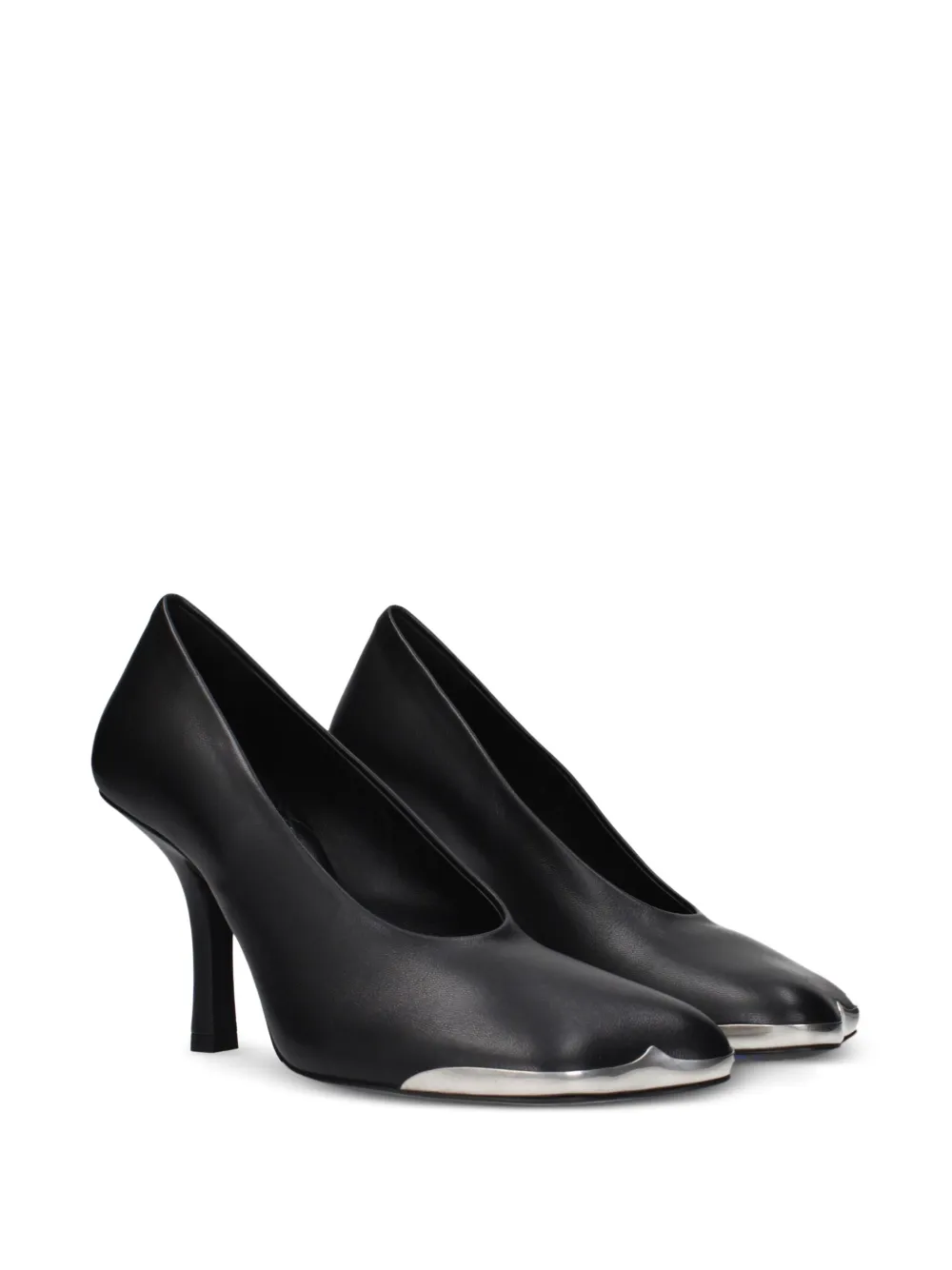 Burberry metal-toe leather pumps Zwart