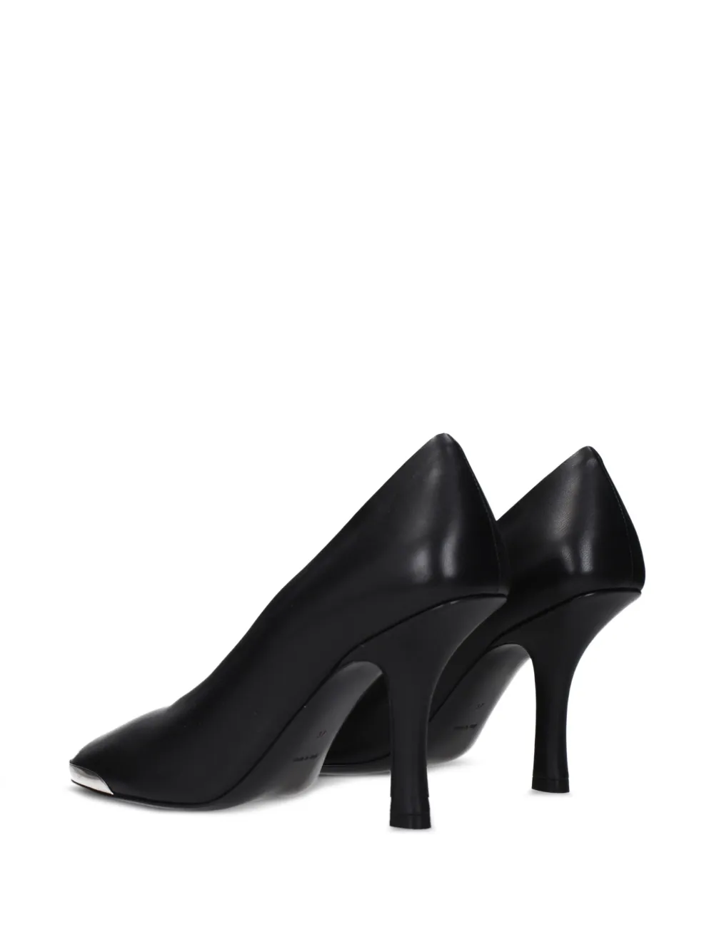 Burberry metal-toe leather pumps Zwart